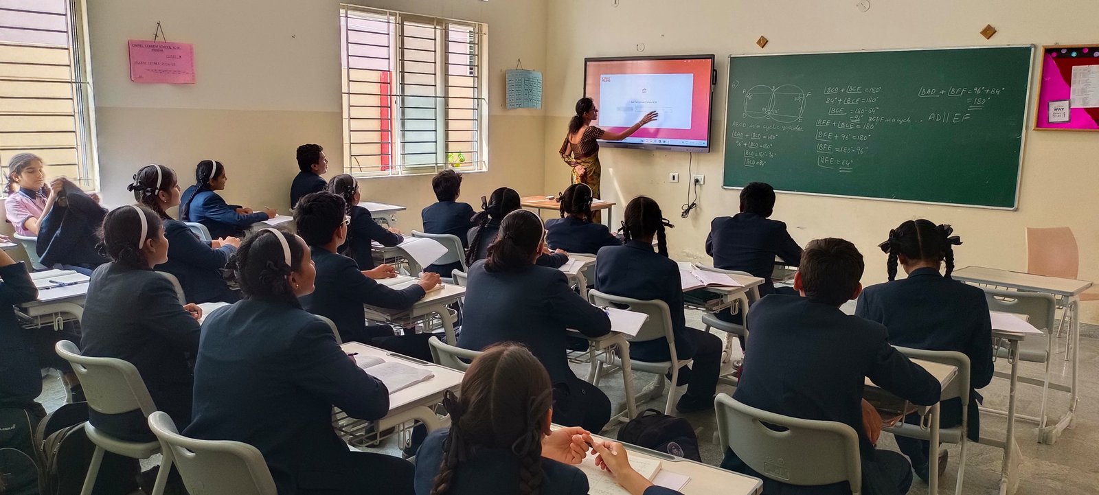 Carmel students studying in class